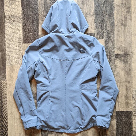 The North Face Shelbe Raschel Hoodie Jacket Gray Windproof Soft Shell - Picture 4 of 8